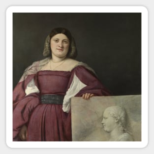 Portrait of a Lady by Titian Sticker